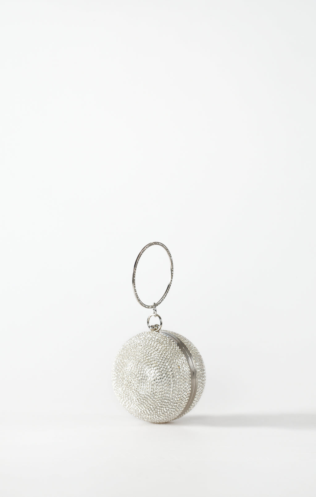 Sphera Crystal Handbag in Silver by Maciele