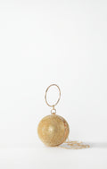 Sphera Crystal Handbag in Gold by Maciele