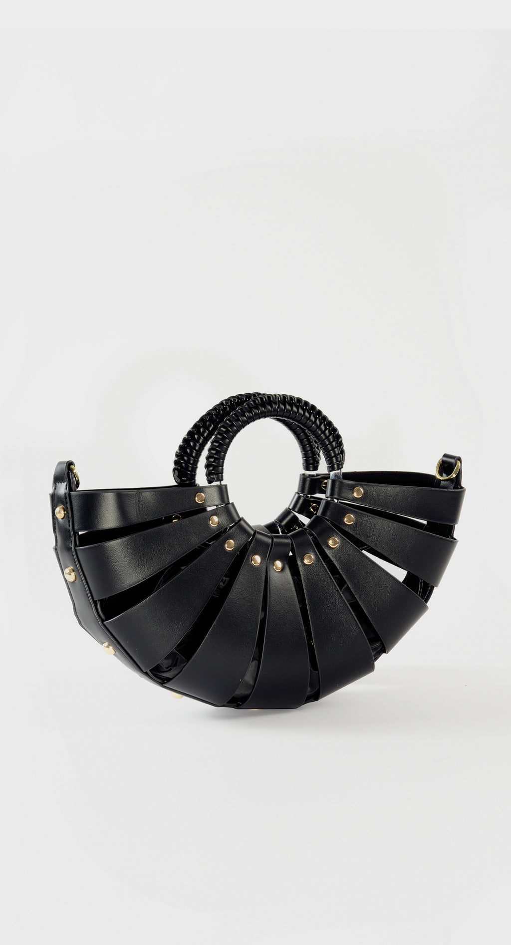 Noir Handbag in Gold by Maciele
