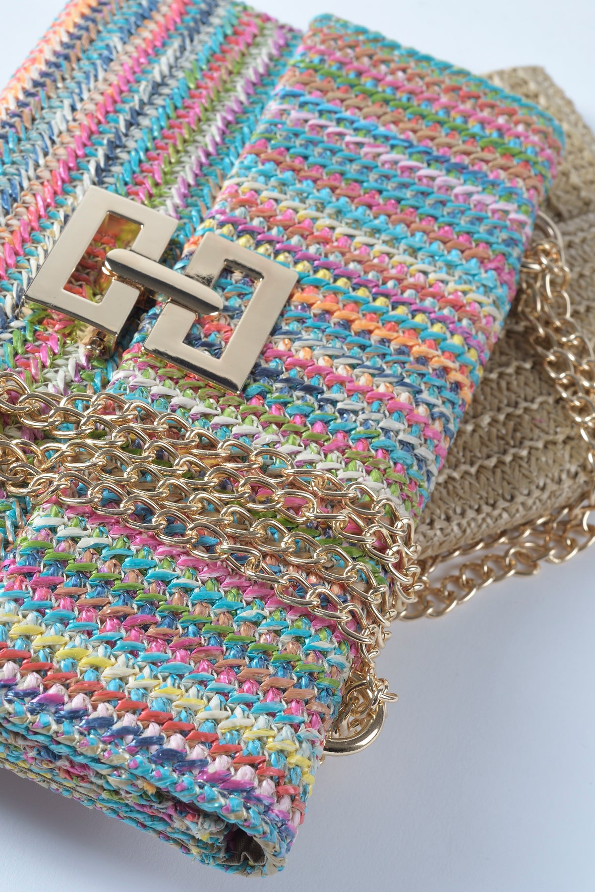 Tropica Straw Bag by Maciele, detail 4