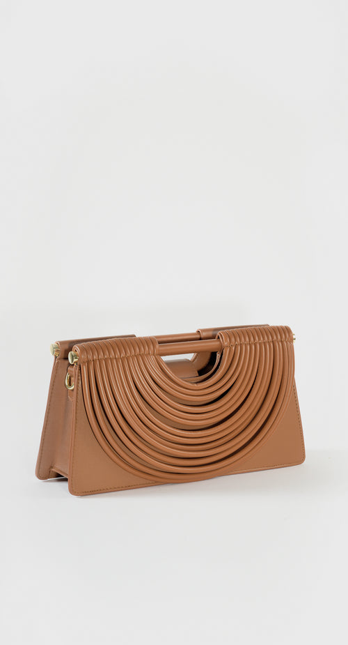 Hestia Handbag in Beige by Maciele