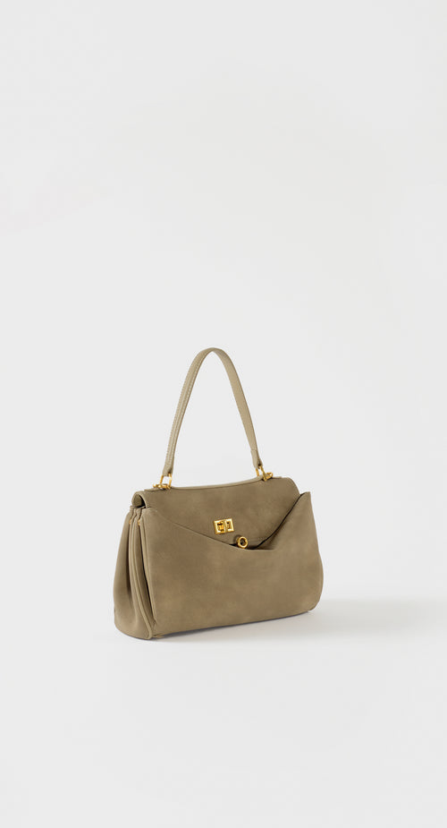 Velours Suede Bag by Maciele, detail 2