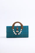 Solara Handbag in Turquoise by Maciele
