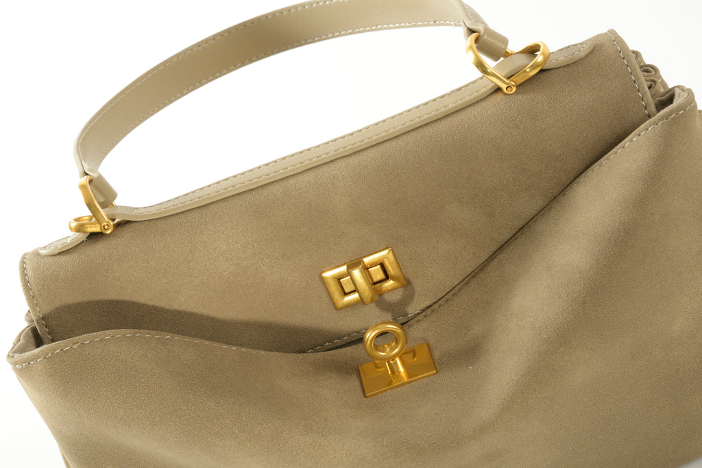 Velours Suede Bag by Maciele, detail 3