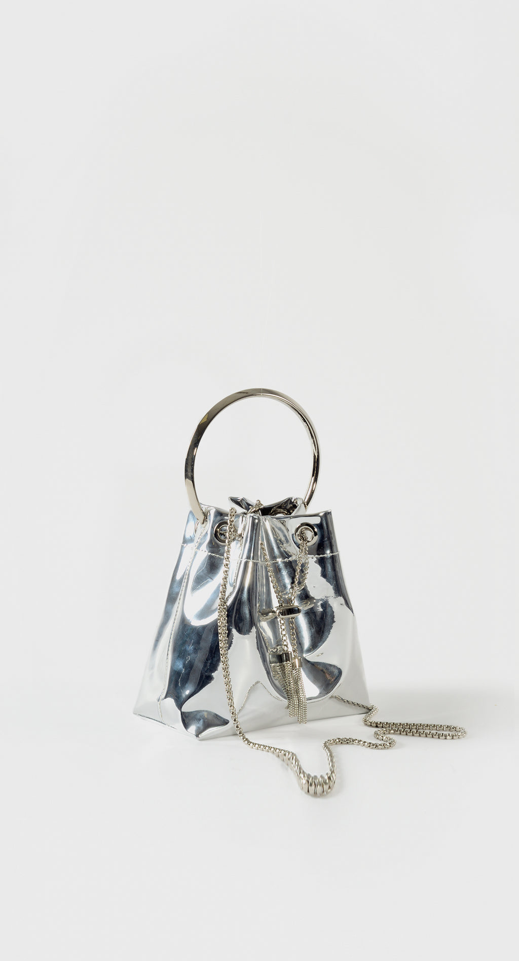 Fortuna Handbag in Silver by Maciele